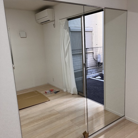 鏡取付